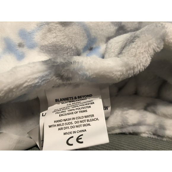 COPY - Blankets and Beyond Elephant Baby Security Blanket Tapestry Blue Lovey P… - Picture 4 of 6